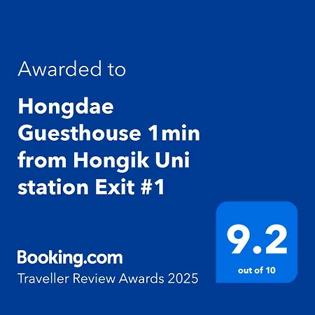 Hongdae Guesthouse 1Min From Hongik Uni Station Exit #1